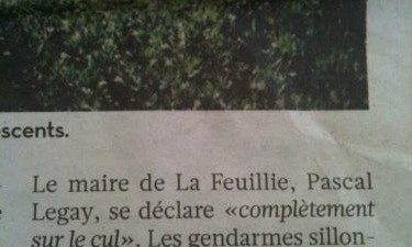 libé, humour, La Feuillie, Pascal Legay, cul, sur le cul
