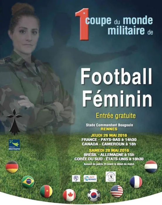 Rennes Coupe monde militaire de football féminin