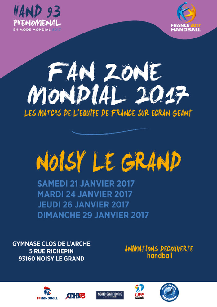 FAN ZONE NOISY LE GRAND Education par la Handball Gymnase ... - Unidivers