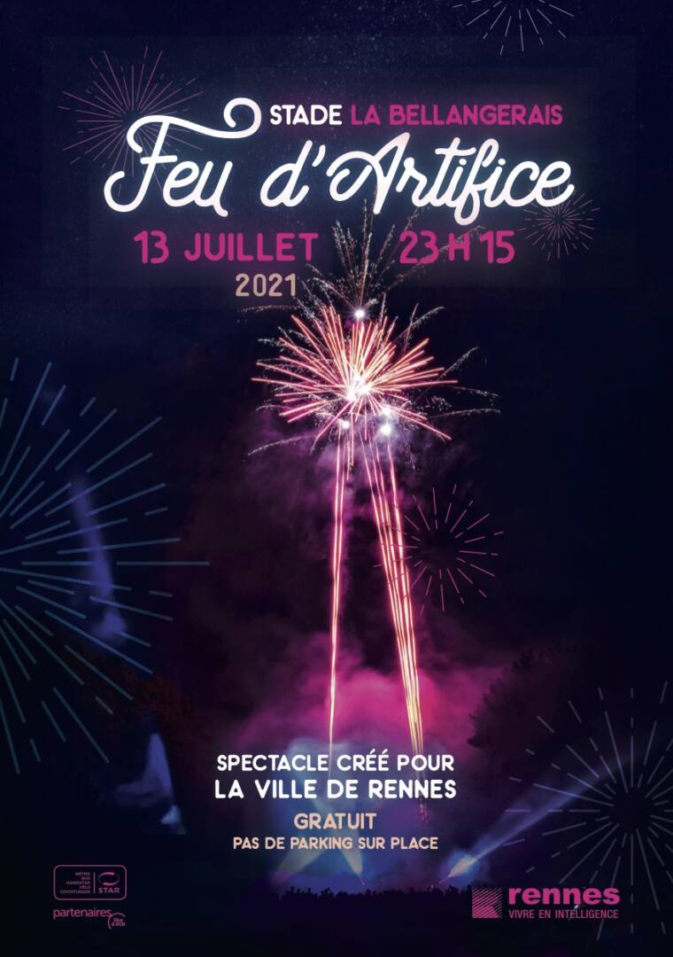 Rennes Defile Et Feu D Artifice Du 13 Juillet 2021