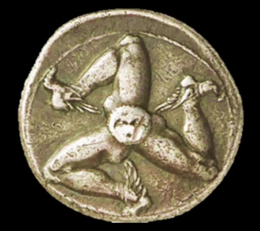 monnaie triskel trinacria agathocle - III siècle