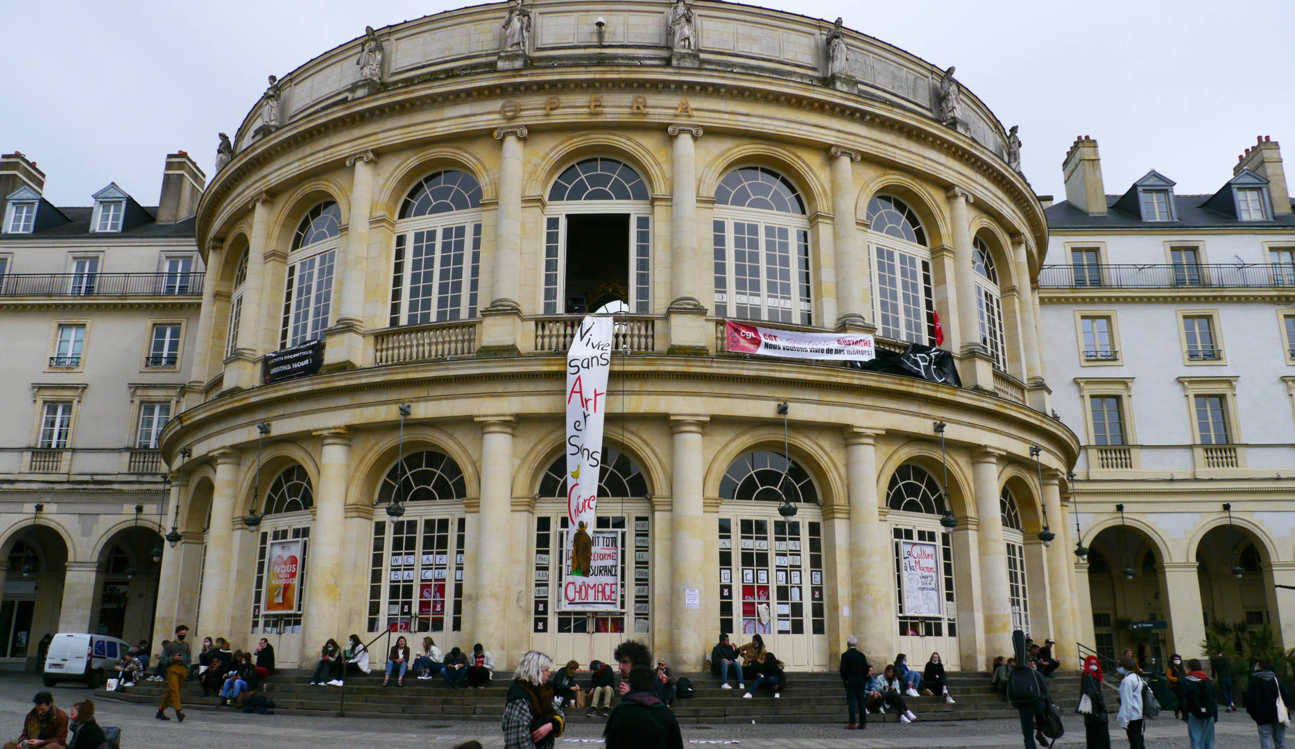 occupation opéra rennes covid19
