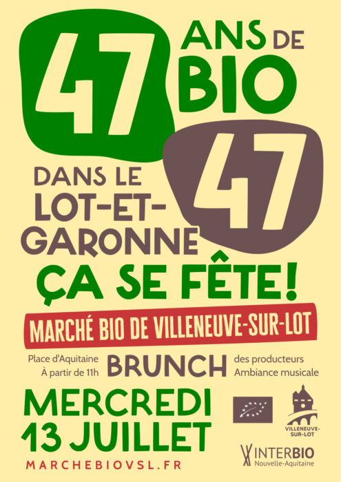 Brunch - marché BIO de Villeneuve-sur-Lot Villeneuve-sur-Lot   2022-07-13
