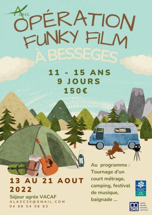 Opération Funky Film Camping Municipale de Besseges Bessèges