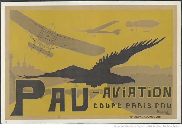 D'hier à aujourd'hui :  l'histoire aéronautique de Pau Commune de Pau Pau