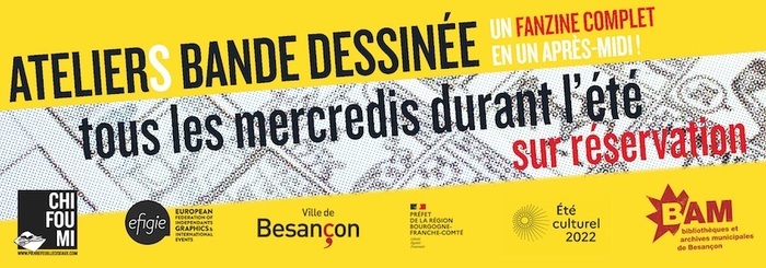 Atelier bande dessinée collective | fanzine Médiathèque Pierre de Coubertin Besançon