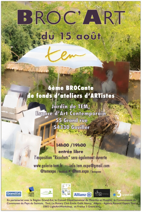 Broc'Art du 15 août TEM espace d'art contemporain et son jardin Goviller