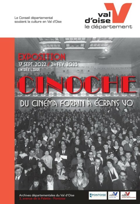 Visite guidée de l'exposition "Cinoche : du cinéma forain à Ecrans VO" Archives départementales du Val-d'Oise Pontoise