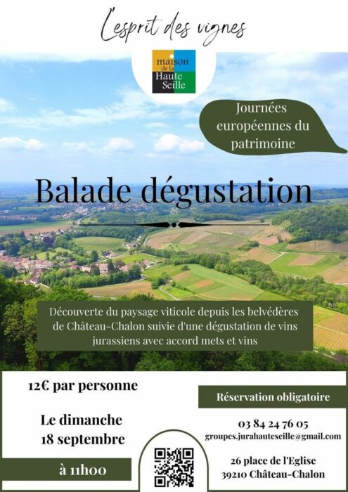 Balade dégustation "L'esprit des vignes" Maison de la Haute-Seille Château-Chalon