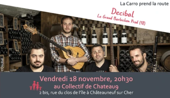 Bal folk Trad avec Décibal Châteauneuf-sur-Cher   2022-11-18