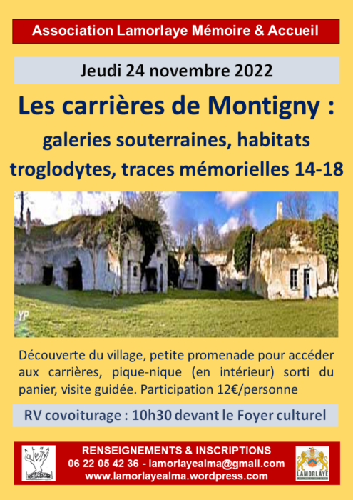 Sortie aux carrières de Montigny Lamorlaye   2022-11-24