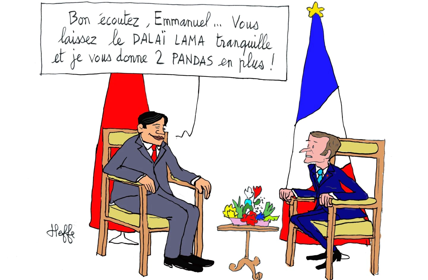 macron chine