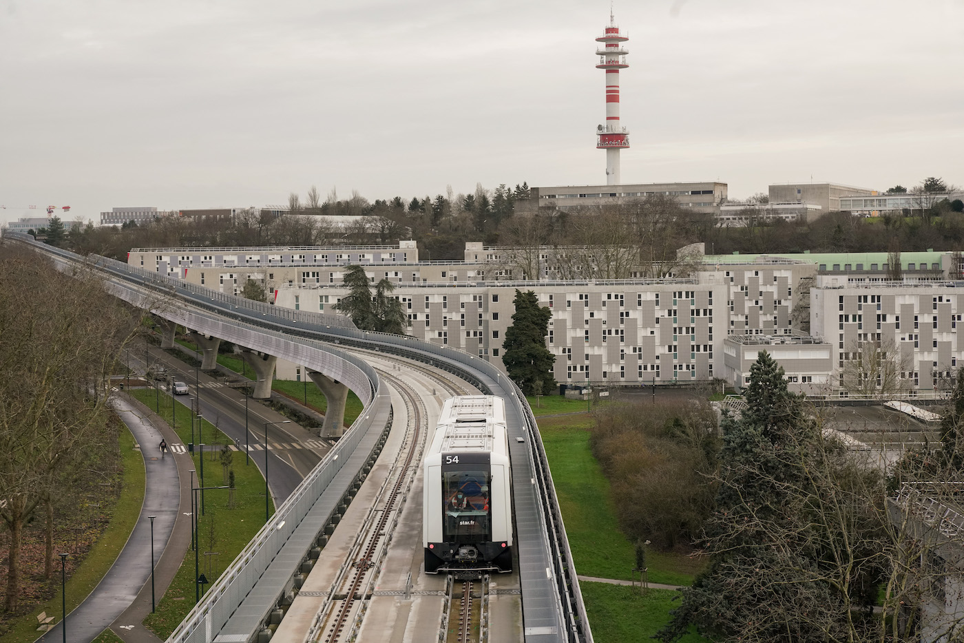 RENNES METRO LIGNE B. PREMIERS ROULAGES SUR LE VIADUC | Rennes news actus