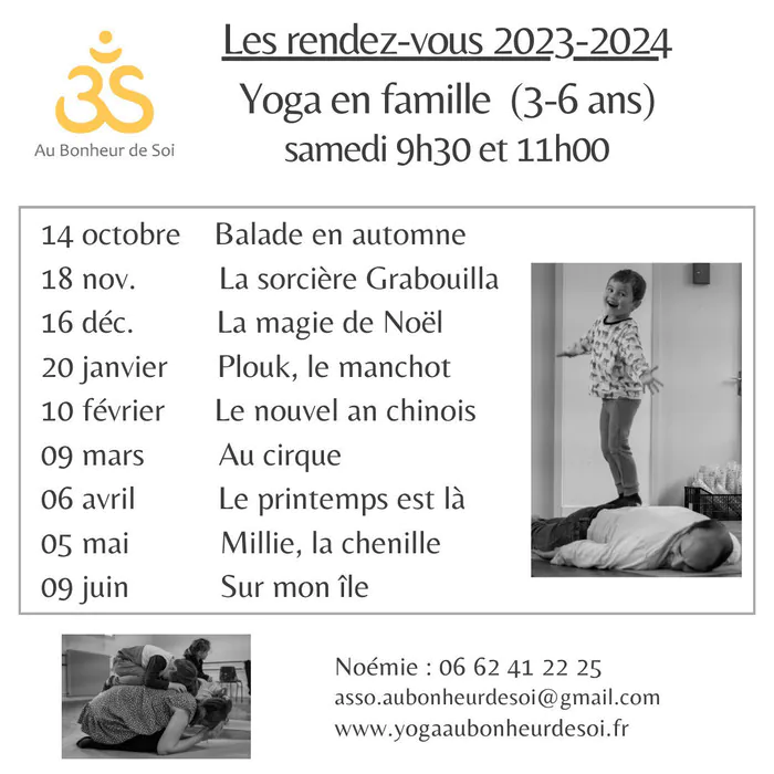 Yoga en famille (3-6 ans) : Millie la chenille impasse Jeanne Lafond (limite bas Floirac) Bordeaux