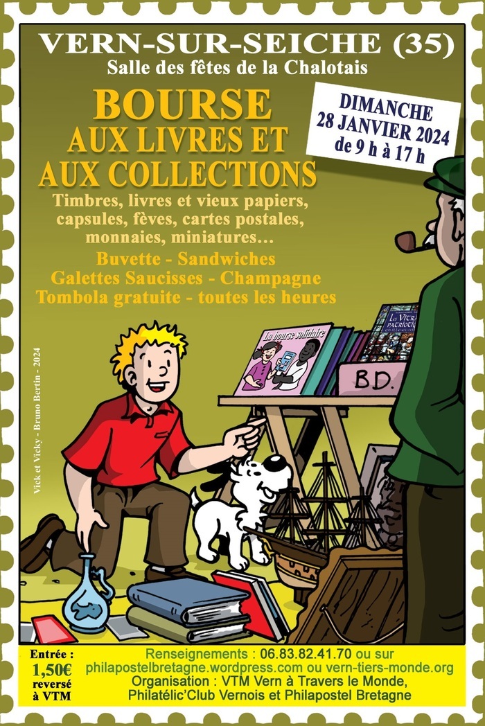 Bourse aux Livres et aux Collections Salle des fêtes de la Chalotais Vern sur Seiche Vern-sur-Seiche
