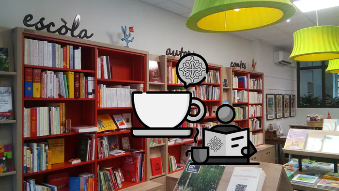 Cafè platussant e sa pausa lectura Libraria Occitana (Limòtges) Limoges
