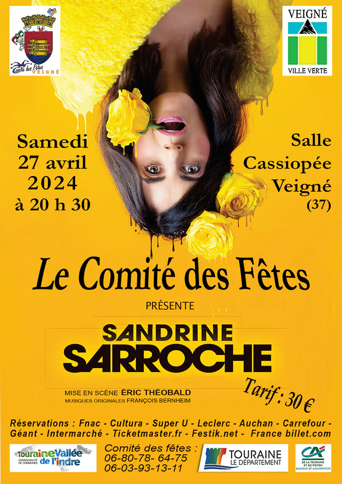 Spectacle de Sandrine Sarroche Salle Cassiopée