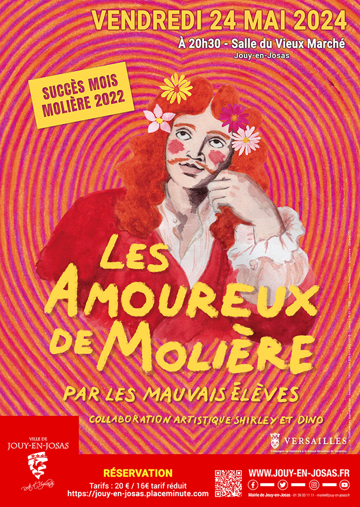 Pièce "Les amoureux de Molière" Salle du Vieux Marché Jouy-en-Josas