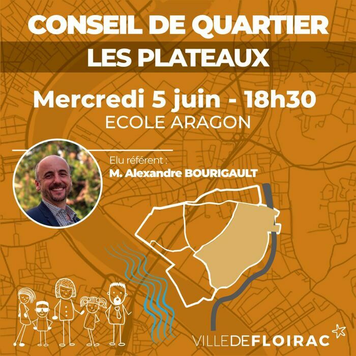 Conseil de quartier - Les Plateaux École Aragon Floirac