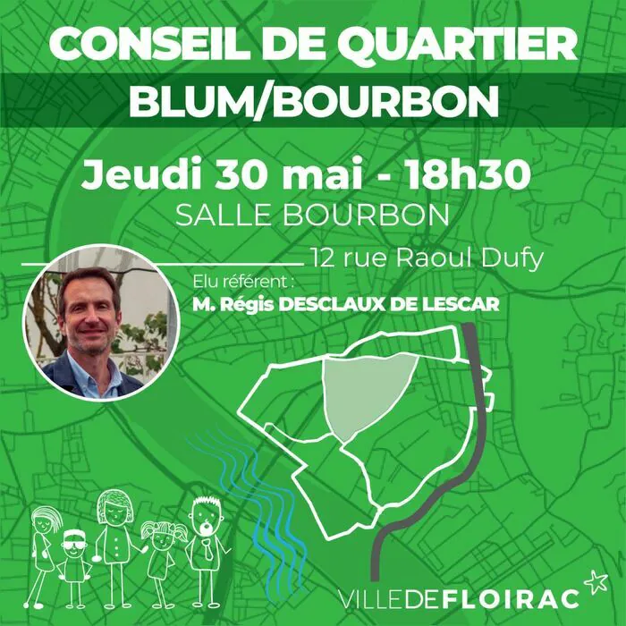 Conseil de quartier - Blum/Bourbon Salle Bourbon Floirac