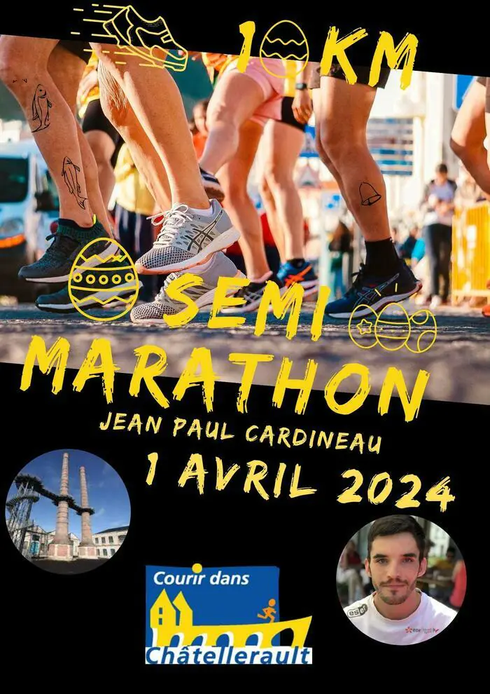Semi marathon Jean Paul Cardineau et 10km Site de la Manufacture Châtellerault