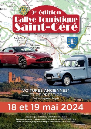 9ème édition de ce Rallye touristique de Saint-Céré