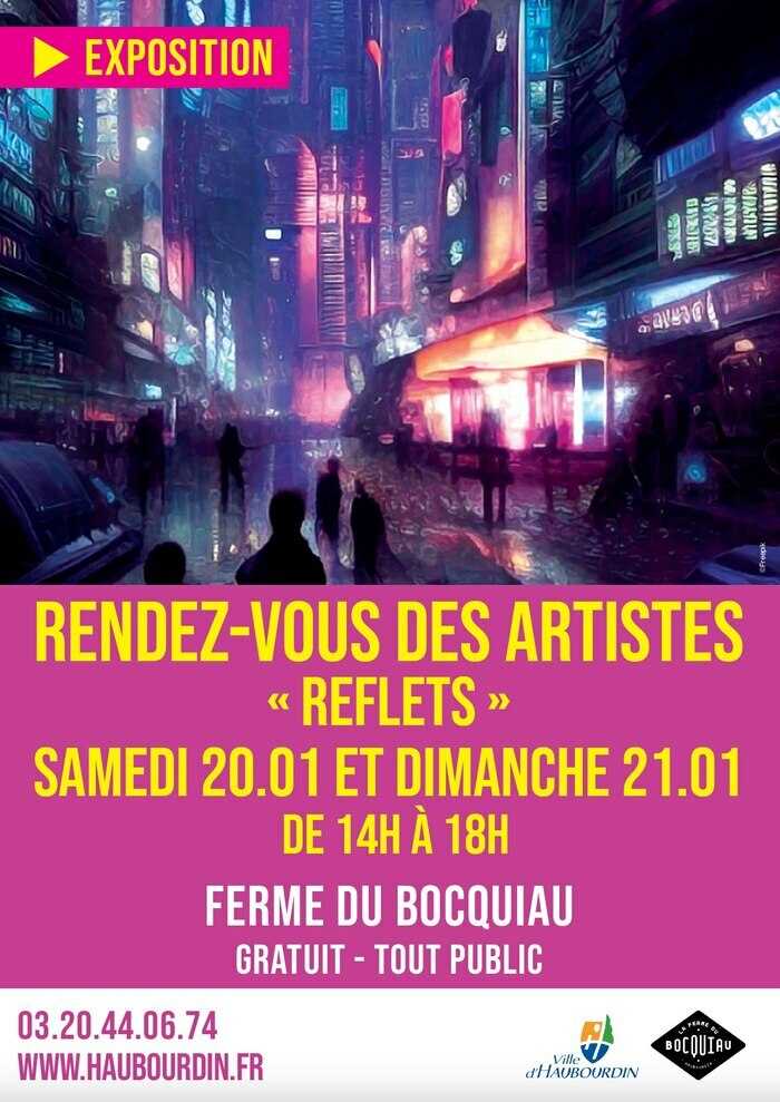 Rendez-vous des artistes "Reflets" Ferme du Bocquiau Haubourdin