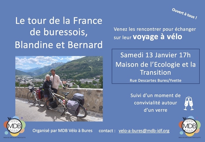 Récit de voyage à vélo à Bures/Yvette MET Bures-sur-Yvette