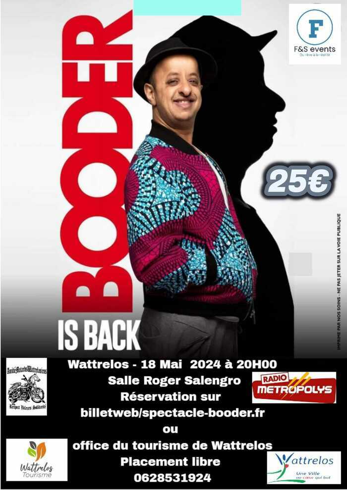 Booder is back Salle Roger Salengro Wattrelos