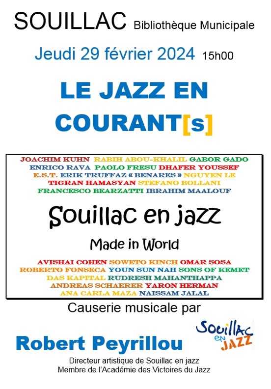 Le Jazz en courant(s) : Souillac en Jazz Made in World
