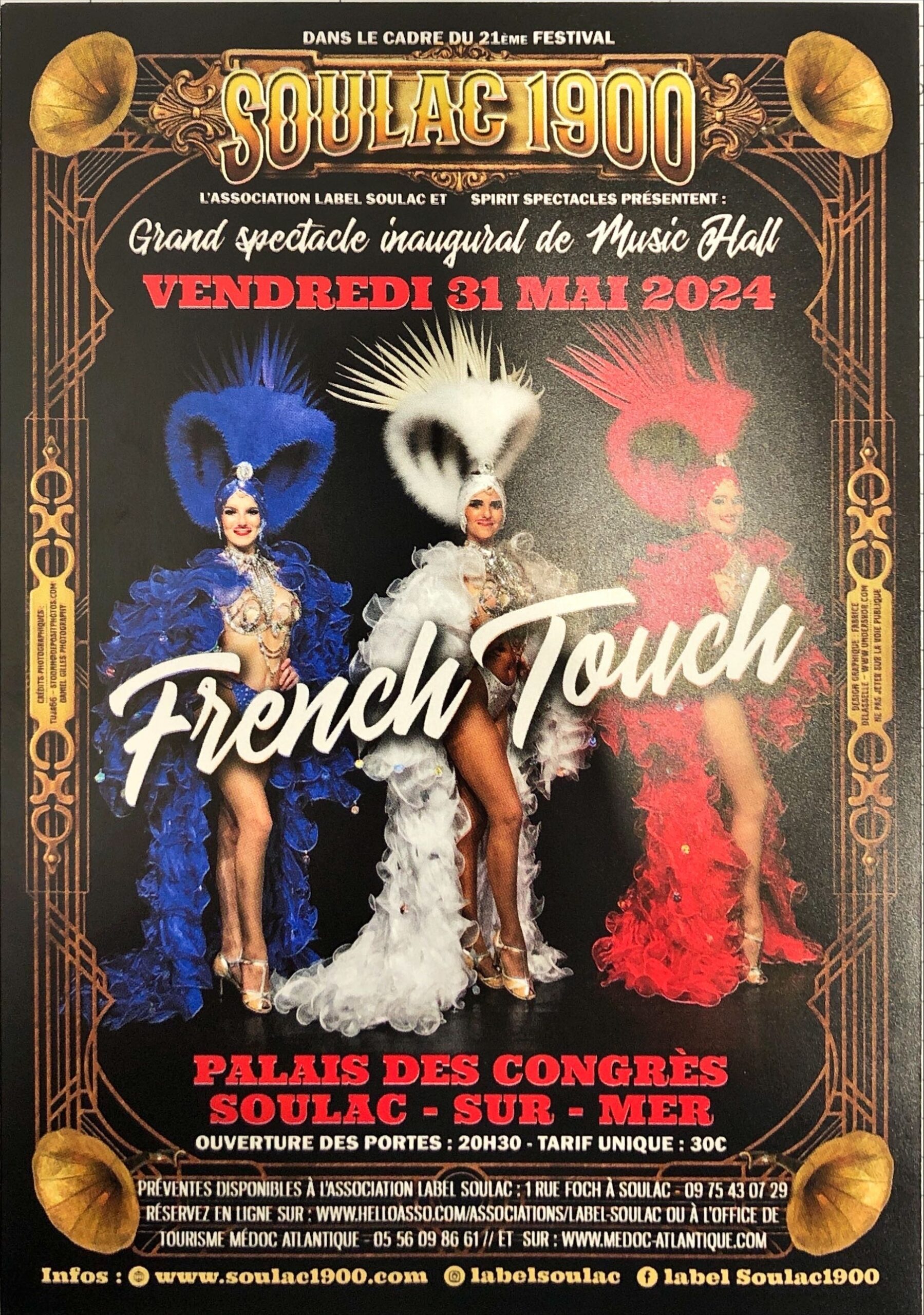 Soulac 1900 - Grand spectacle inaugural de Music Hall "French Touch"