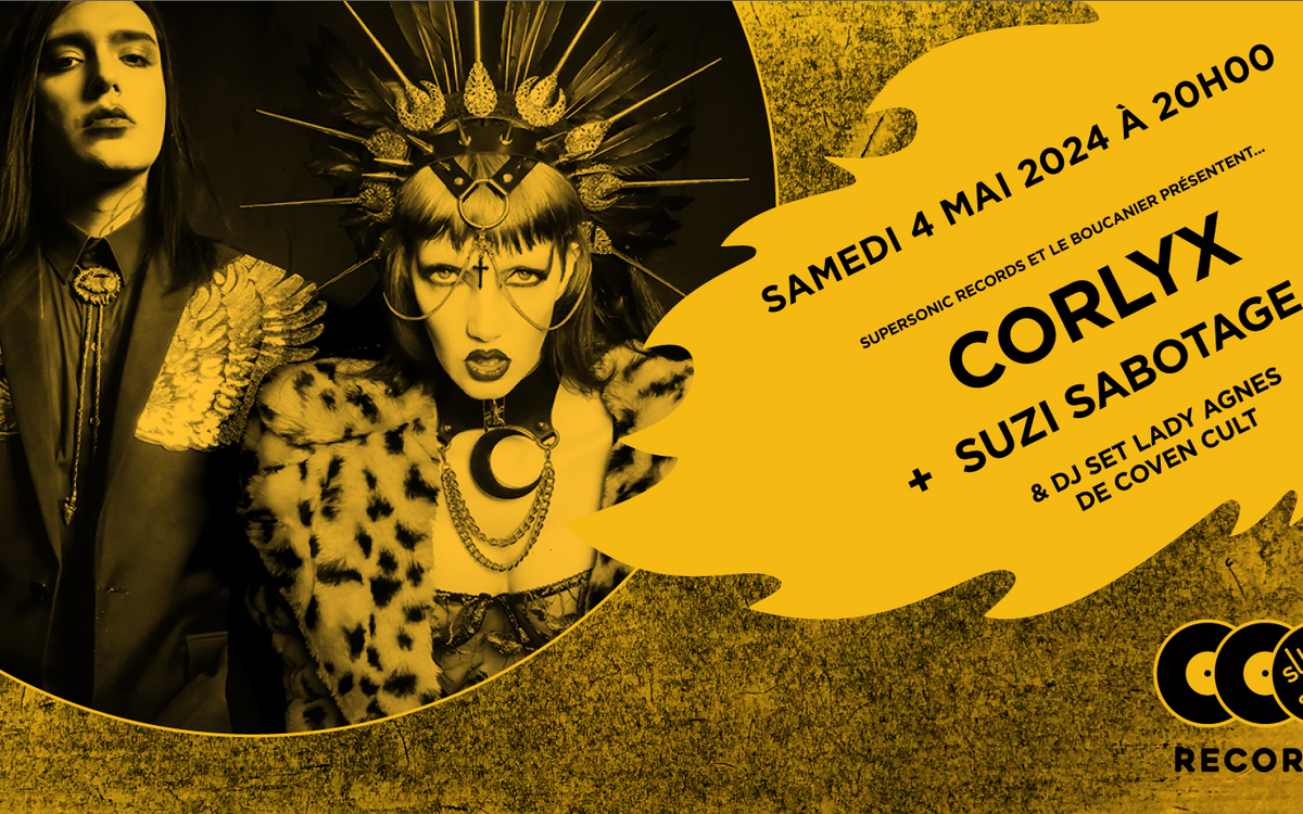 Corlyx + Suzi Sabotage en concert au Supersonic Records Supersonic Records Paris