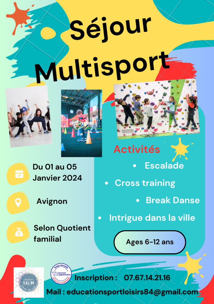 Séjour Multisport YMCA Villeneuve-lès-Avignon