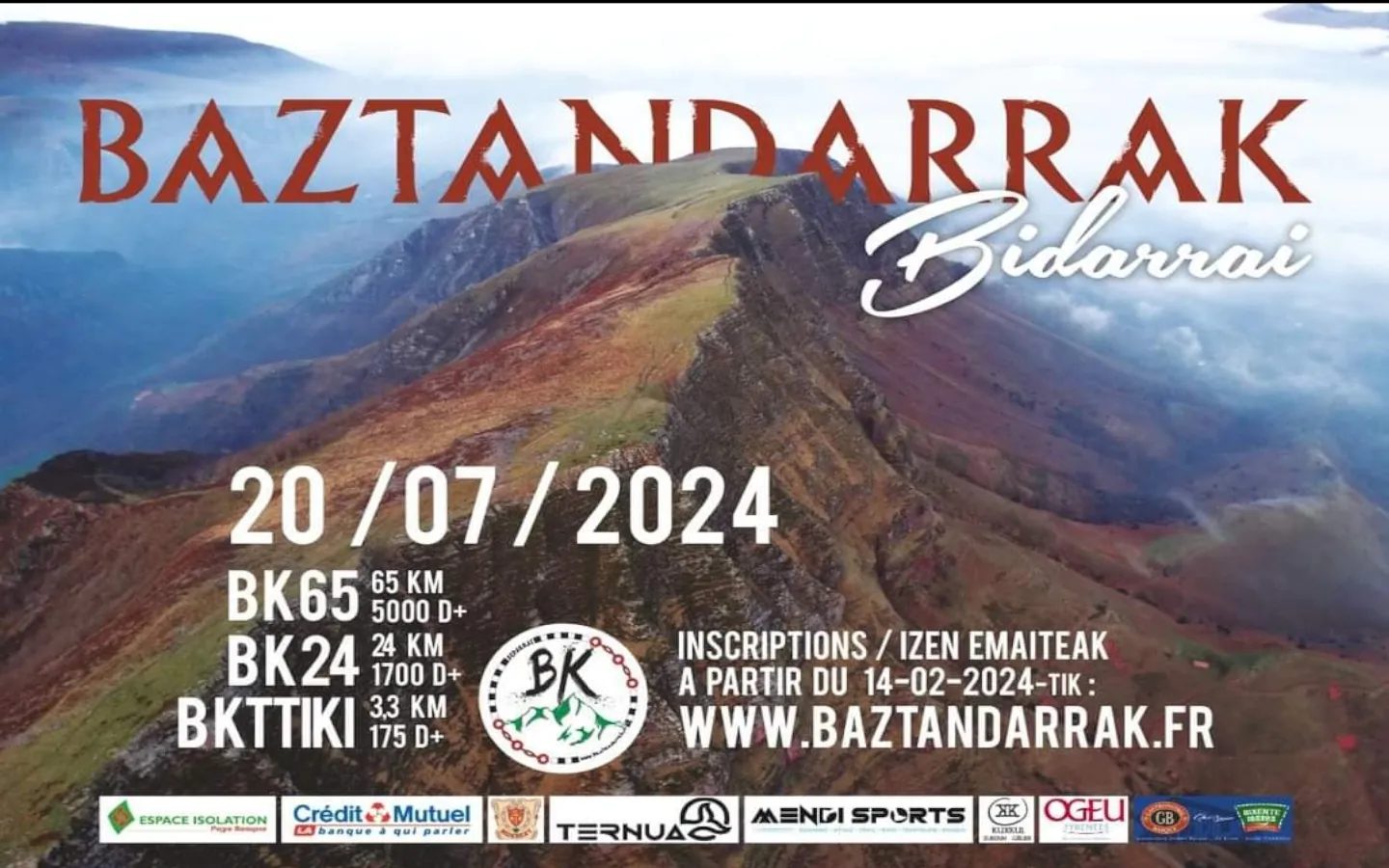 Courses en montagnes Baztandarrak BK trail