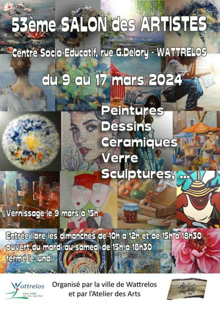 53ème Salon des Artistes Centre Socio-Educatif Wattrelos Wattrelos