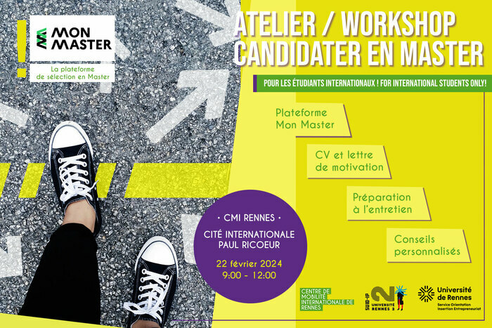Atelier "Candidater en Master" pour les étudiants internationaux CMI Rennes Rennes
