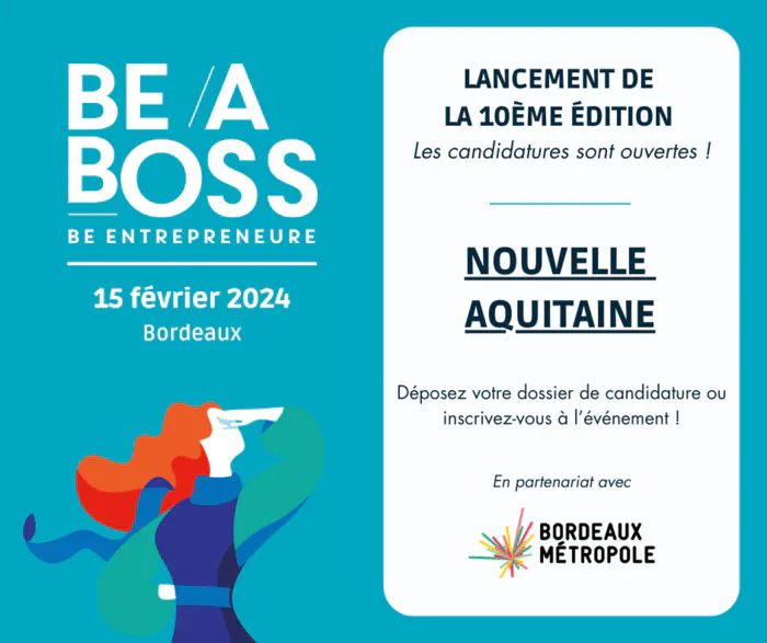 Be a boss Nouvelle-Aquitaine Hôtel de Bordeaux Métropole Bordeaux