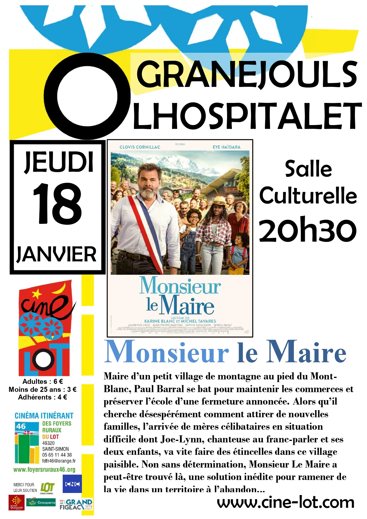 Ciné-Lot : "Monsieur le Maire" à Granejouls