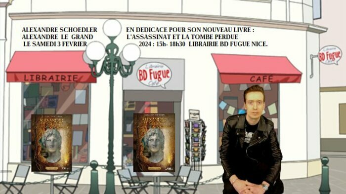 Alexandre Schoedler en dédicace à la librairie BD Fugue de Nice Librairie BD Fugue Nice