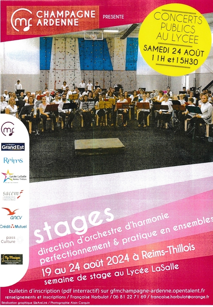 Stage de Perfectionnement instrumental et de Pratique collective 2024 Lycée LaSalle Thillois