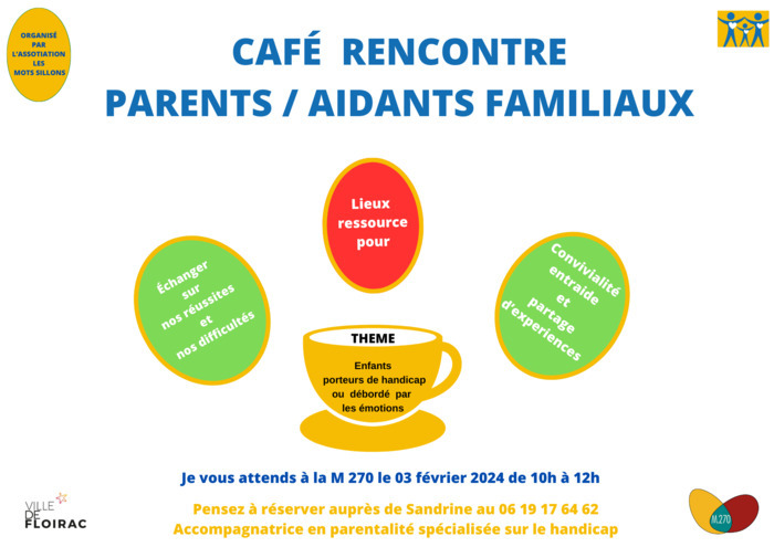 Café rencontre parents aidants familiaux M270 Floirac