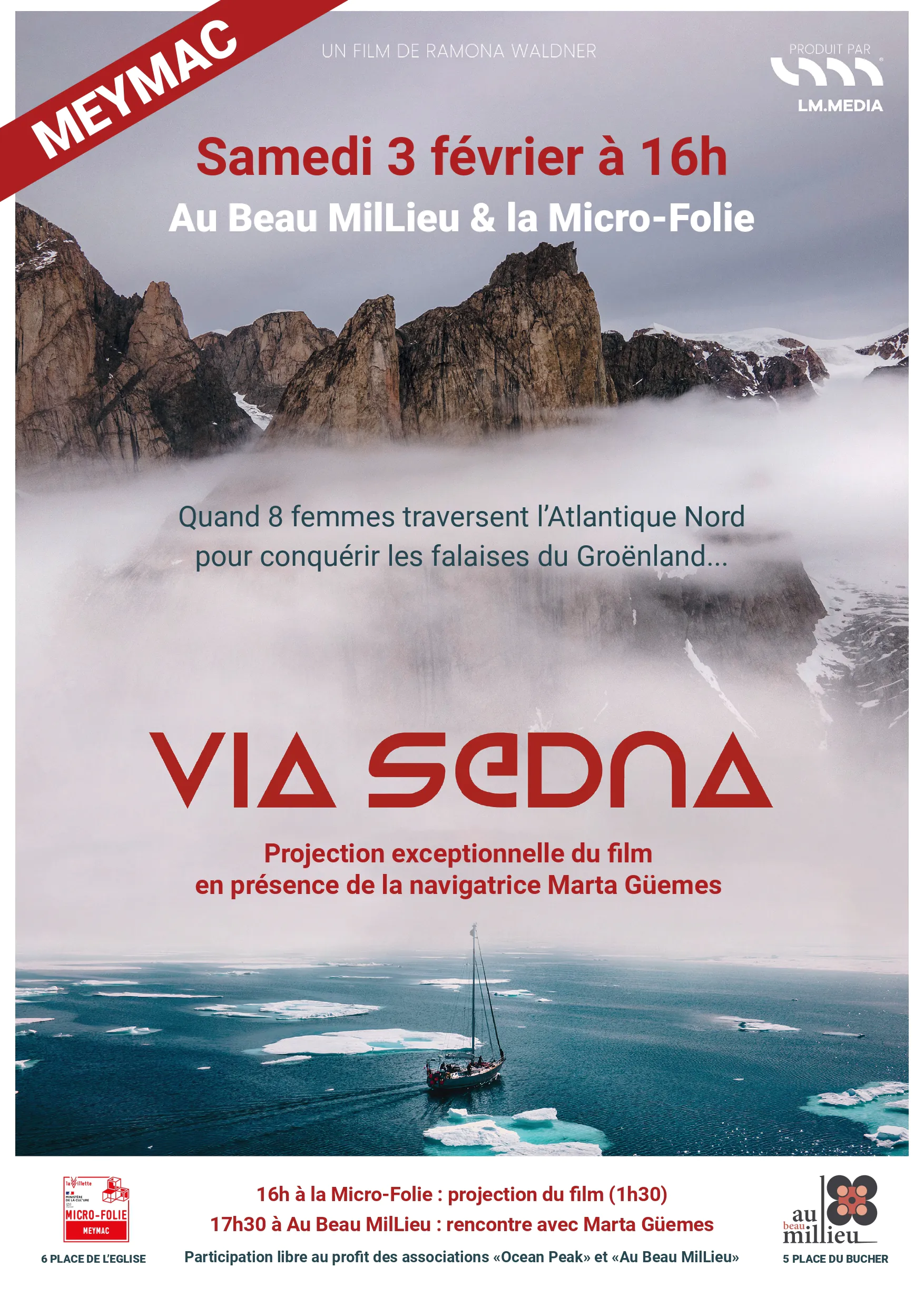 Projection du documentaire " Via Sedna " en présence de la navigatrice Marta Güemes