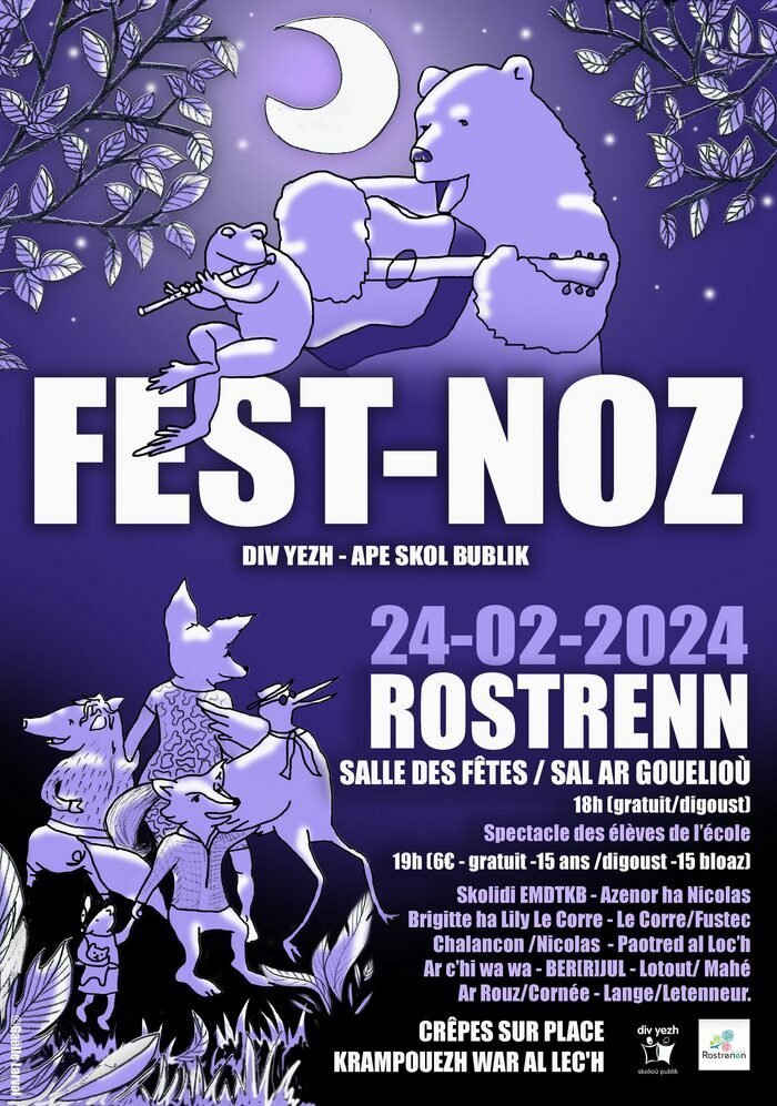 Fest-noz de l'école publique de Rostrenen Salle des fêtes de Rostrenen - Sal ar gouelioù Rostrenn Rostrenen