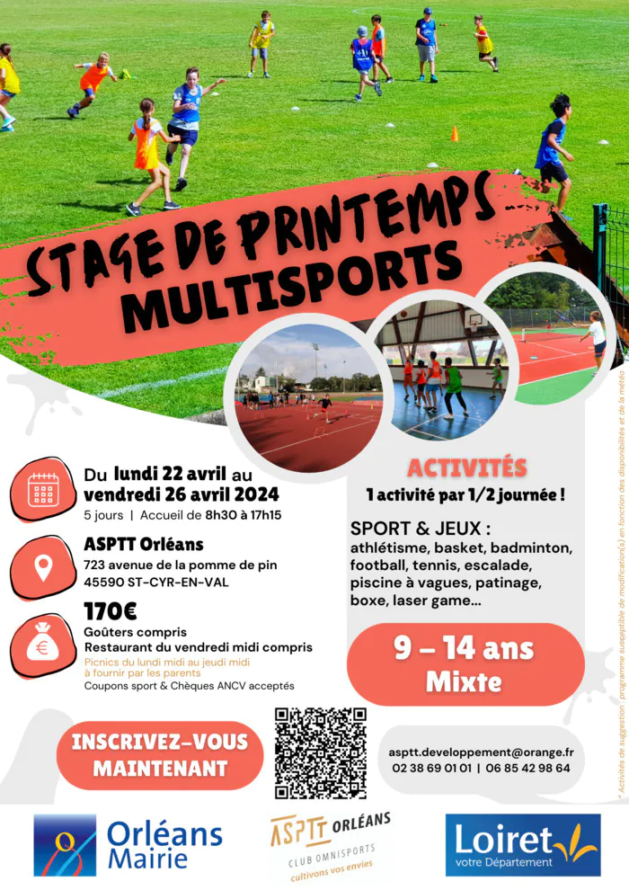 Stage multisports 45590 SAINT CYR EN VAL Saint-Cyr-en-Val