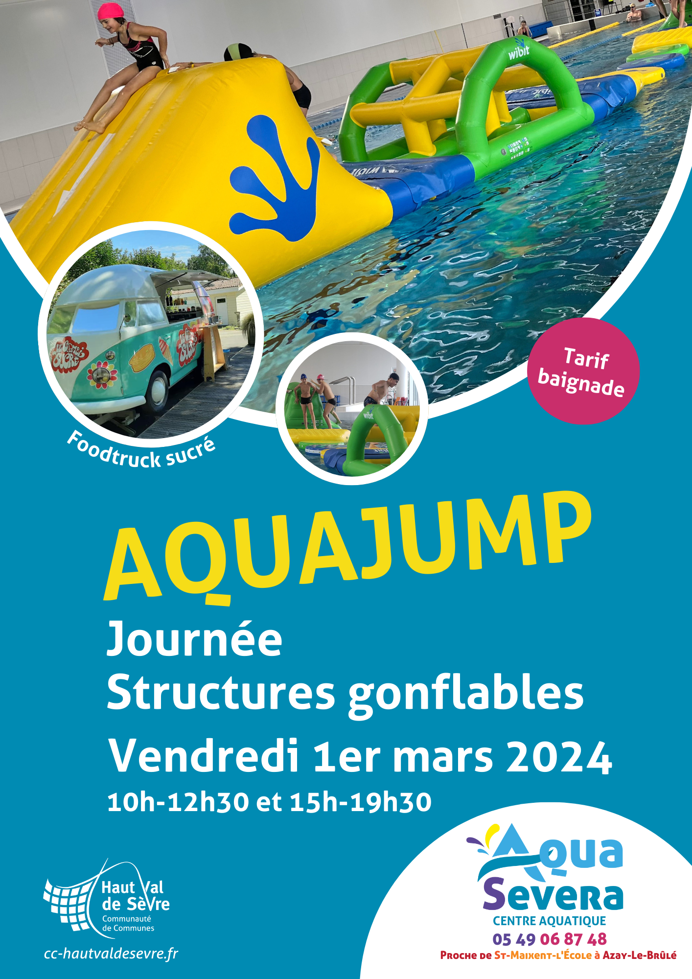 Aquajump Animations au centre aquatique Aqua Severa