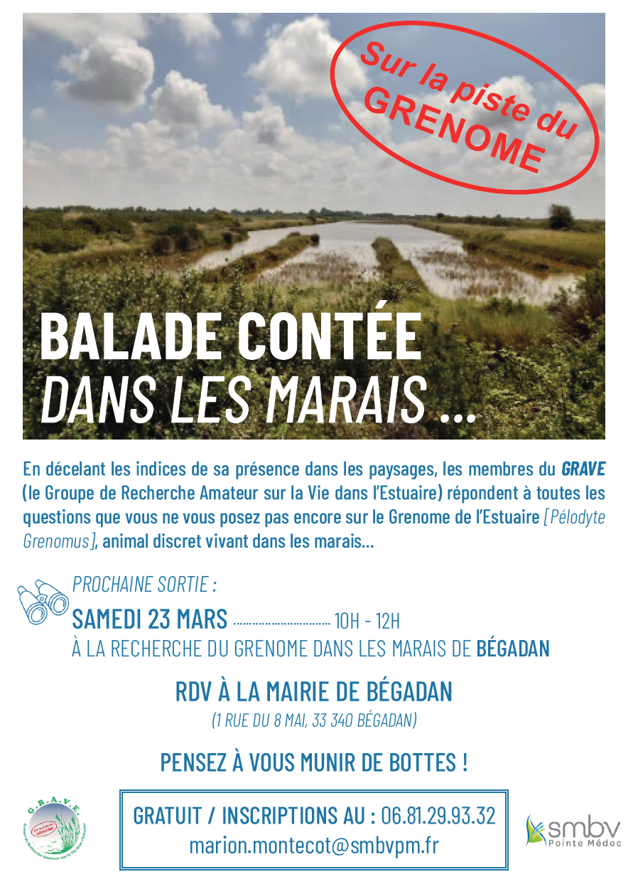 Balade contée dans le Marais de Bégadan Saint-Christoly