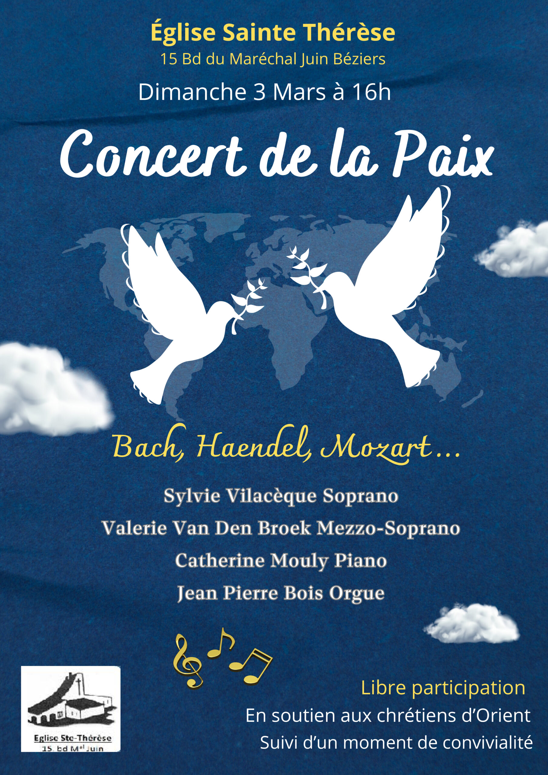 BACH-HENDEL-MOZART- EGLISE ST THERESE