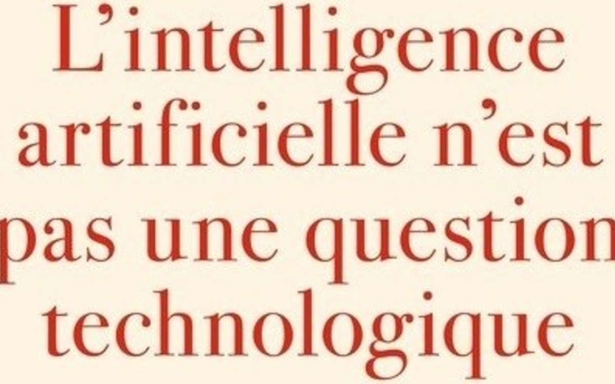 L'intelligence artificielle n'est pas une question technologique Bibliothèque Charlotte Delbo Paris