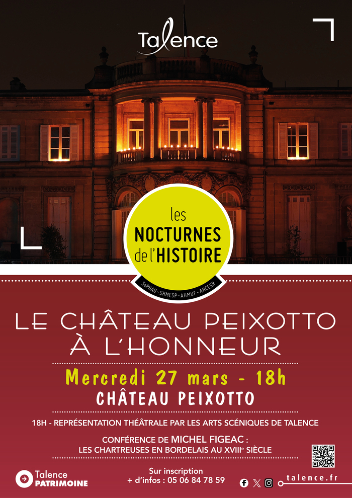 Les nocturnes de l'histoire - Le Château Peixotto à l'honneur Château Peixotto Talence