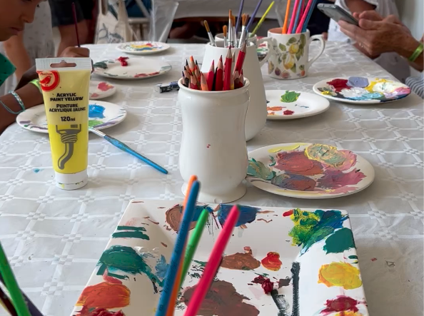 Atelier famille de peinture sur biscuit Faiencerie de Gien